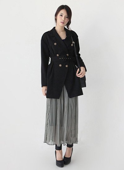 雪紡長裙風靡夏季 打造時尚復古OL風