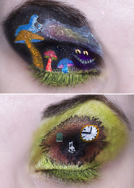 眼妝演繹迪斯尼經典動畫 超贊想象力