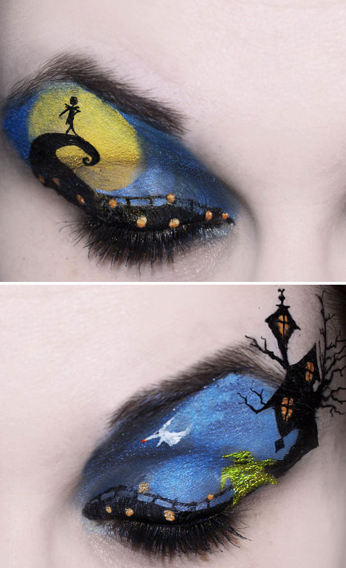 眼妝演繹迪斯尼經典動畫 超贊想象力