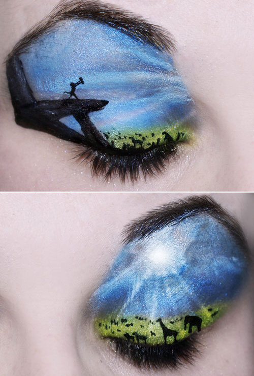 眼妝演繹迪斯尼經典動畫 超贊想象力