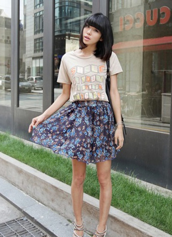 ��ɫ�������黨����ȹ �ɐۃ���ȫ�㶨