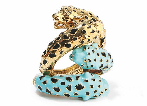 來勢洶洶的豹紋元素融入珠寶飾品