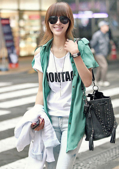 OL演繹街頭混搭風