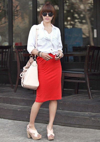 OL演繹街頭混搭風