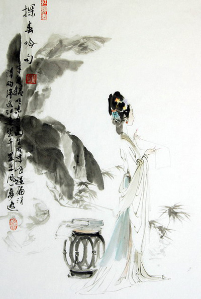 神韻青古 紅樓女子