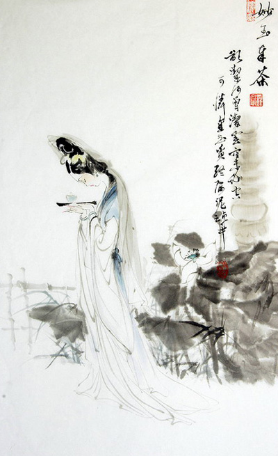 神韻青古 紅樓女子