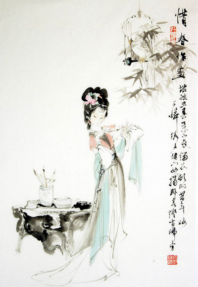 神韻青古 紅樓女子