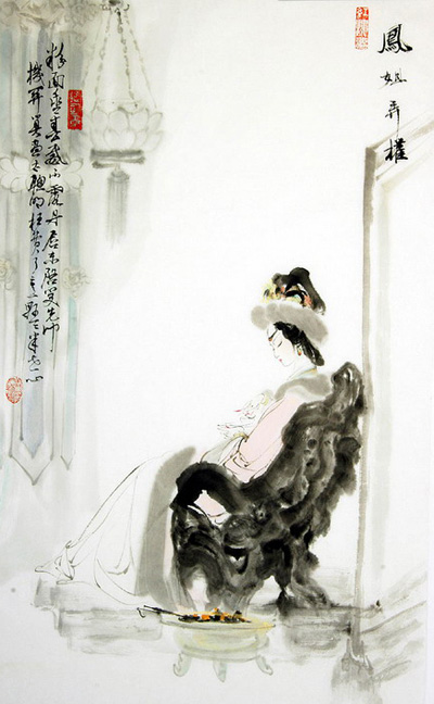 神韻青古 紅樓女子