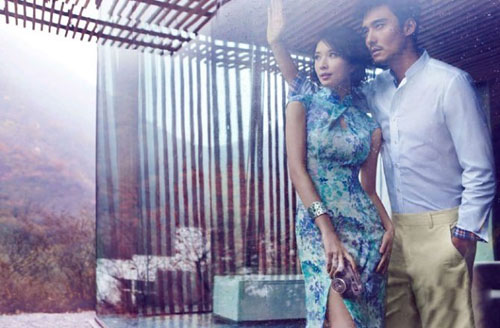 林志玲摩登優雅的旗袍誘惑