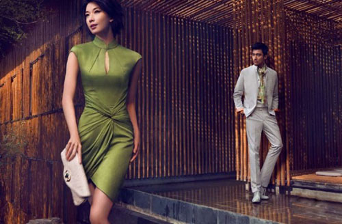 林志玲摩登優雅的旗袍誘惑