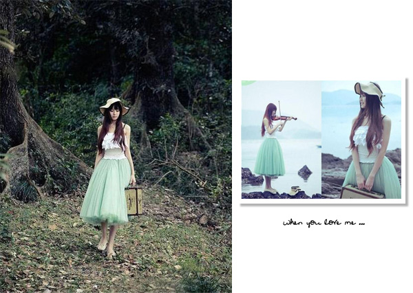 春意闌珊 綠葉色系才能襯美人