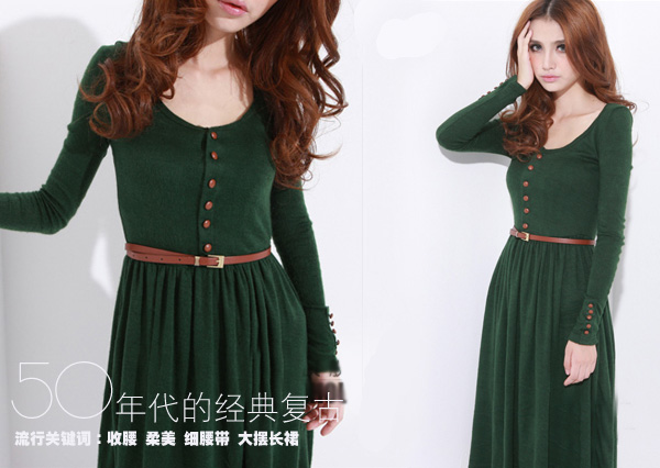 春意闌珊 綠葉色系才能襯美人