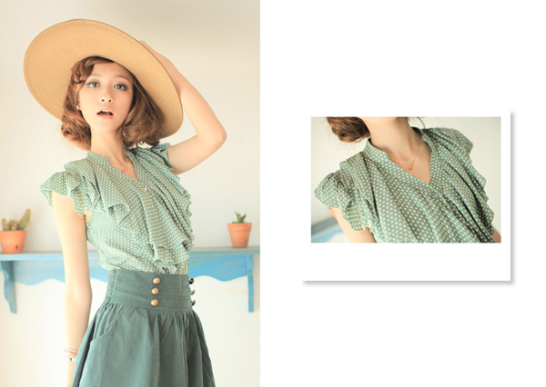 春意闌珊 綠葉色系才能襯美人